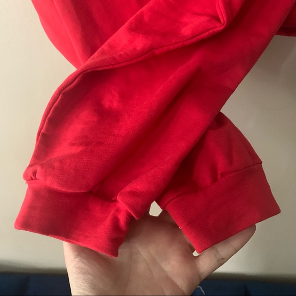 Superdown Cropped Red Hoodie Size Small - Picture 8 of 9